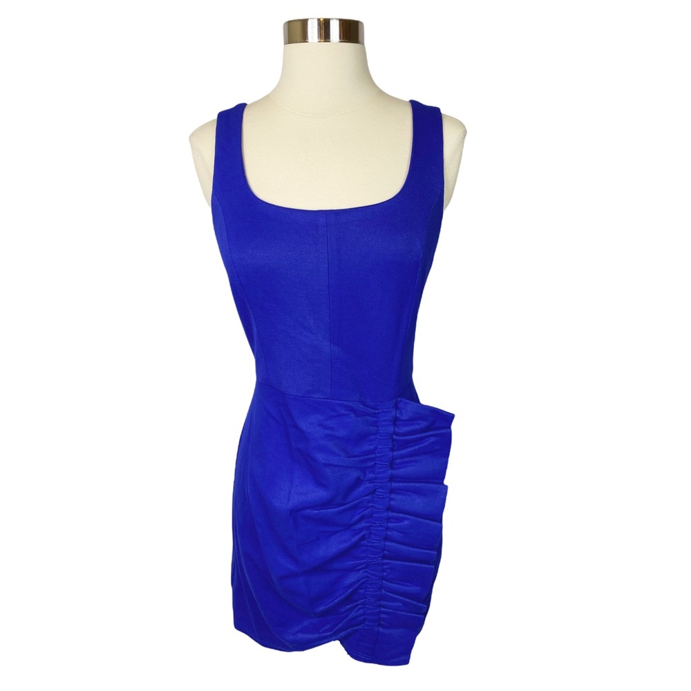 Adelyn Rae Royal Blue Ruffled Mini Dress - Picture 2 of 6